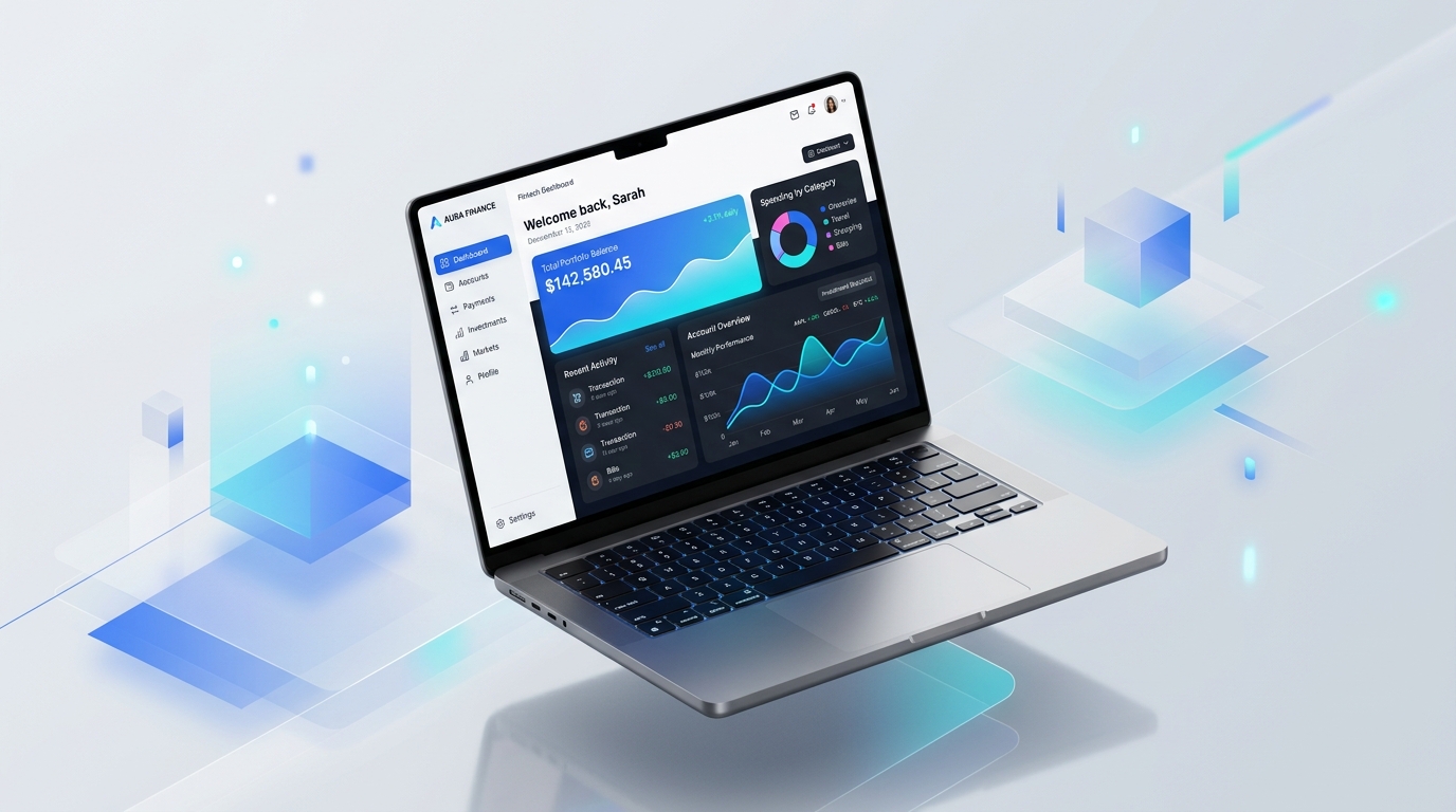 Aura Fintech Platform - UI UX Web Design